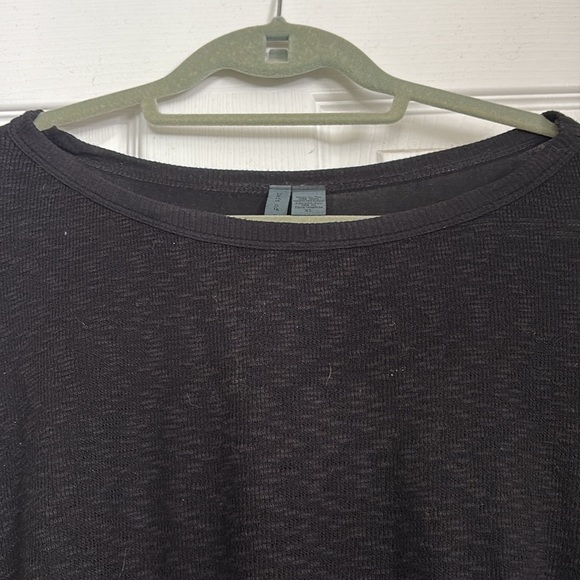 Left Of Center Mixed Media Asymmetrical Hem Shirt, XL, GUC - Picture 3 of 8